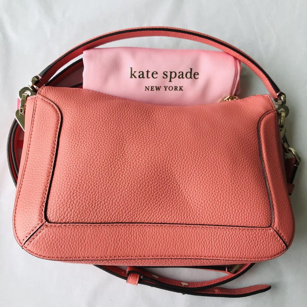 Kate spade Crush Pebbled Medium Crossbody Rose  Detachable Strap / Top Handle - Picture 9 of 11